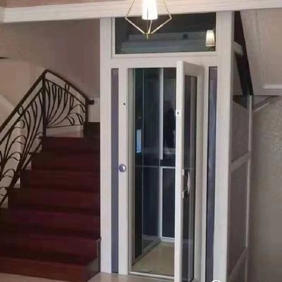 304 فولاد ضد زنگ آلومینیوم آسانسور مسافربری خانگی کنترل شده توسط میکروپروسسر