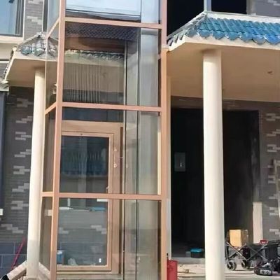 304# Ss کابین آسانسور آلومینیوم آلیاژ کابین چاه برای 5 طبقه آسانسور خودکار