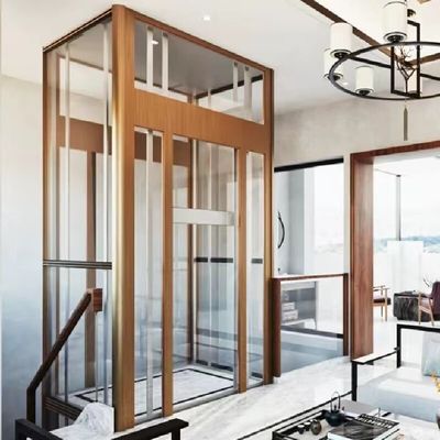 آسانسور هیدرولیک خانه ی یک فاز AC 14،5 متر، 5 توقف، بدون گودال