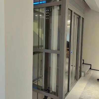 آسانسور خانه با ارتفاع سفر 30 متری با سیستم کشش بدون دنده گواهینامه ISO9001