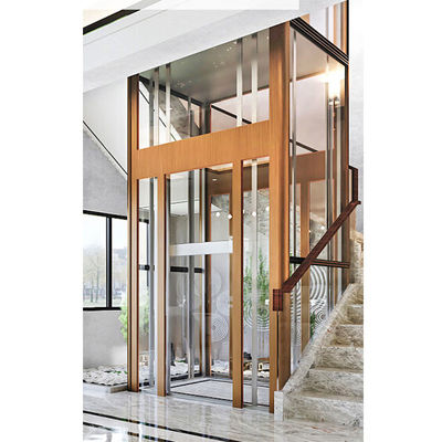 صامت 0.6m/S آسانسور خانه بدون گیربکس تا 30M