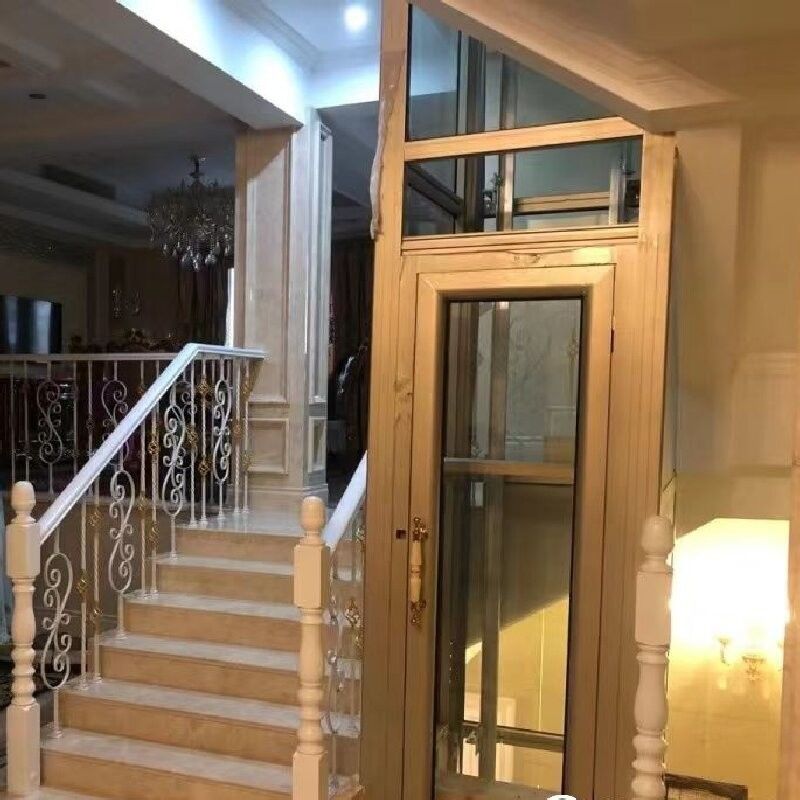 دکمه توقف اضطراری هیدرولیک Mrl آسانسور 4.7 Kw موتور فولاد ضد زنگ فریم کابین برای مسکونی