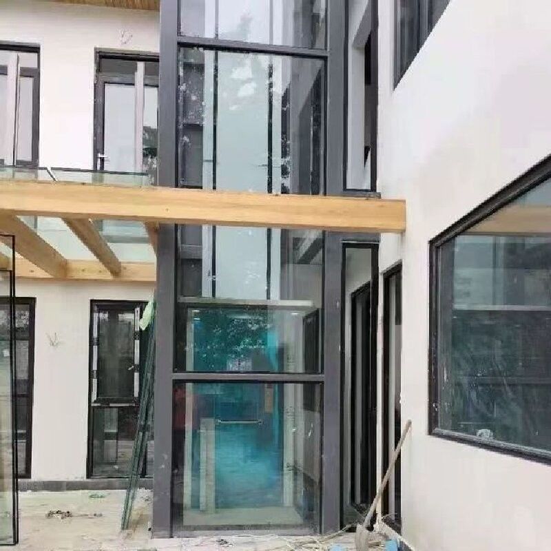 آسانسور هیدرولیک خانگی بدون گودال با 5 توقف با درب های خودکار