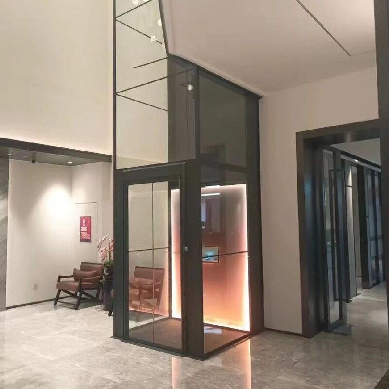 4.7 kW مایکرو پروسسور کنترل شده آسانسور خانگی / آسانسور هیدرولیک خانگی با ویژگی های ایمنی