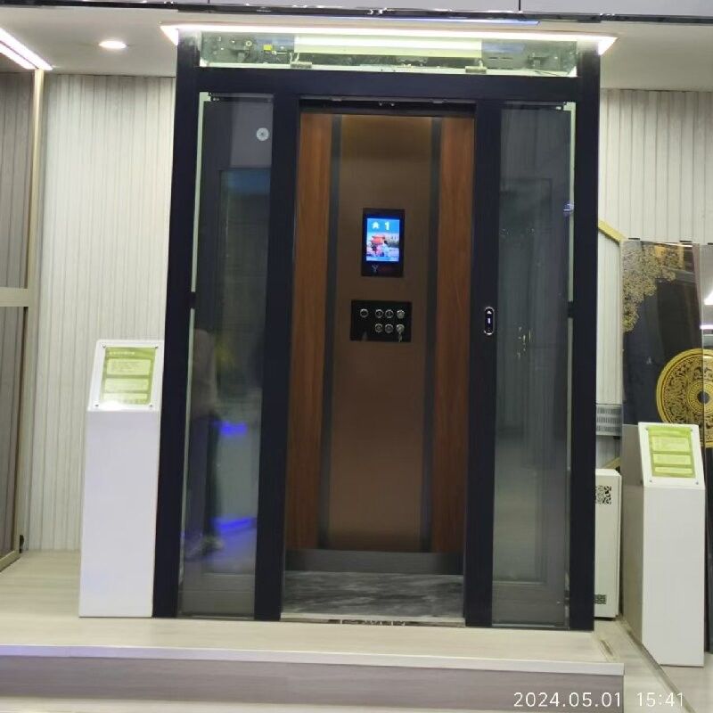 آسانسور کشش بدون چرخ دار 500 تا 1000 کیلوگرم ظرفیت درب کشویی اتوماتیک